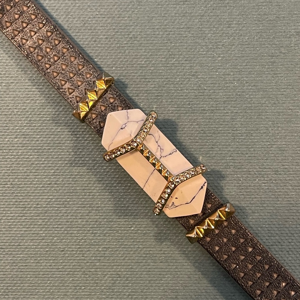 Keep Collective Leather Reservable Bracelet with Charms